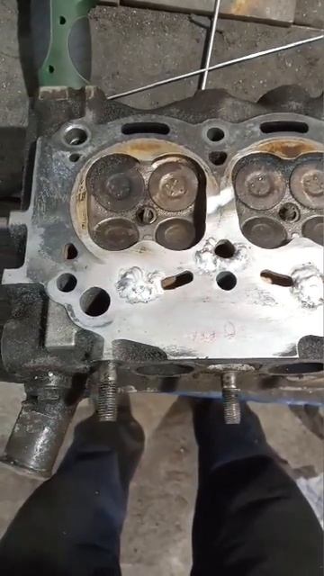 НАПЛАВ МЕТАЛЛОВ НА ГБЦ, В МЕСТАХ ГДЕ СЬЕЛО АНТИФРИЗОМ. смотреть онлайн