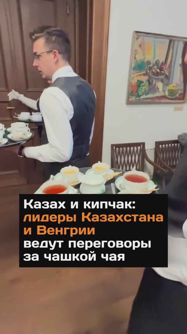 Лидеры Казахстана и Венгрии ведут переговоры за чашкой чая