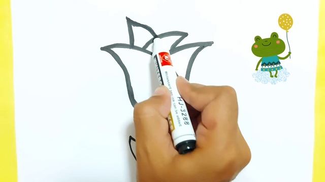 Drawing a flower picture / Нарисуй для детей роза смотреть онлайн