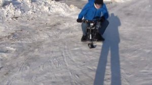 Покатушки на СНЕГОКАТЕ из ГИРОСКУТЕРА 2WD