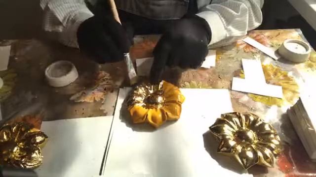 Декорирование резной розетки-цветка суперпоталью в п? смотреть онлайн