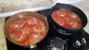 СОЧНЫЕ ТЕФТЕЛИ С РИСОМ В ТОМАТНО ОВОЩНОМ СОУСЕ. РЕЦЕПТ ВКУСНОГО УЖИНА.