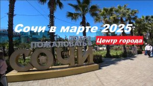 Сочи в марте 2025 г . Центр города.