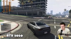 RTX 3050 в Grand Theft Auto V Enhanced на игровом ноутбуке