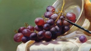 Картина художника Онопрієнко І.М"Натюрморт з виноград