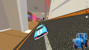 СИНИЙ ТРАКТОР ИГРОВОЙ МУЛЬТИК ПРО МАШИНКИ ДЛЯ ДЕТЕЙ