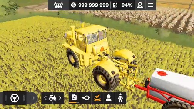 первое видео. Опрыскиваю удобрением пшеницу на к700 смотреть онлайн