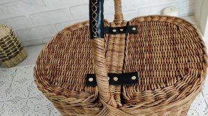 Корзина для пикника из бумажных трубочек