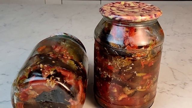 Салат из баклажанов на зиму | Простой и вкусный рецепт смотреть онлайн