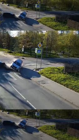 Один летел, другой не уступил.