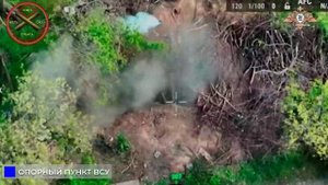 💥☠⚡Уничтожение временного укрытия ВСУ в районе Дылеевки