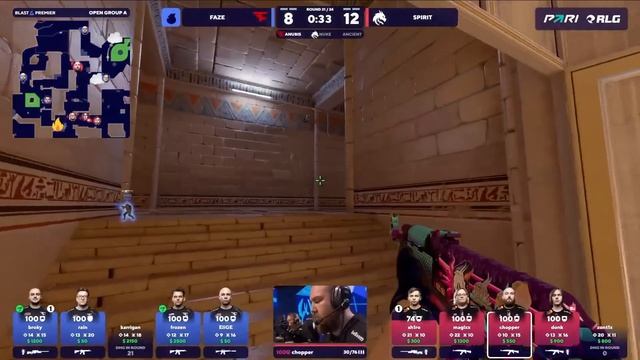 [ХАЙЛАЙТЫ] SPIRIT vs FAZE | BLAST Open Lisbon 2025 - Групповой этап смотреть онлайн