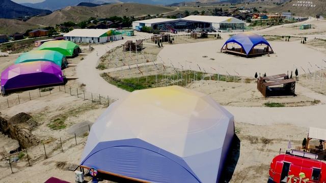 Квадросферы-павильоны на фестивале Таврида АРТ / Quadrospheres-pavilions at the Festival