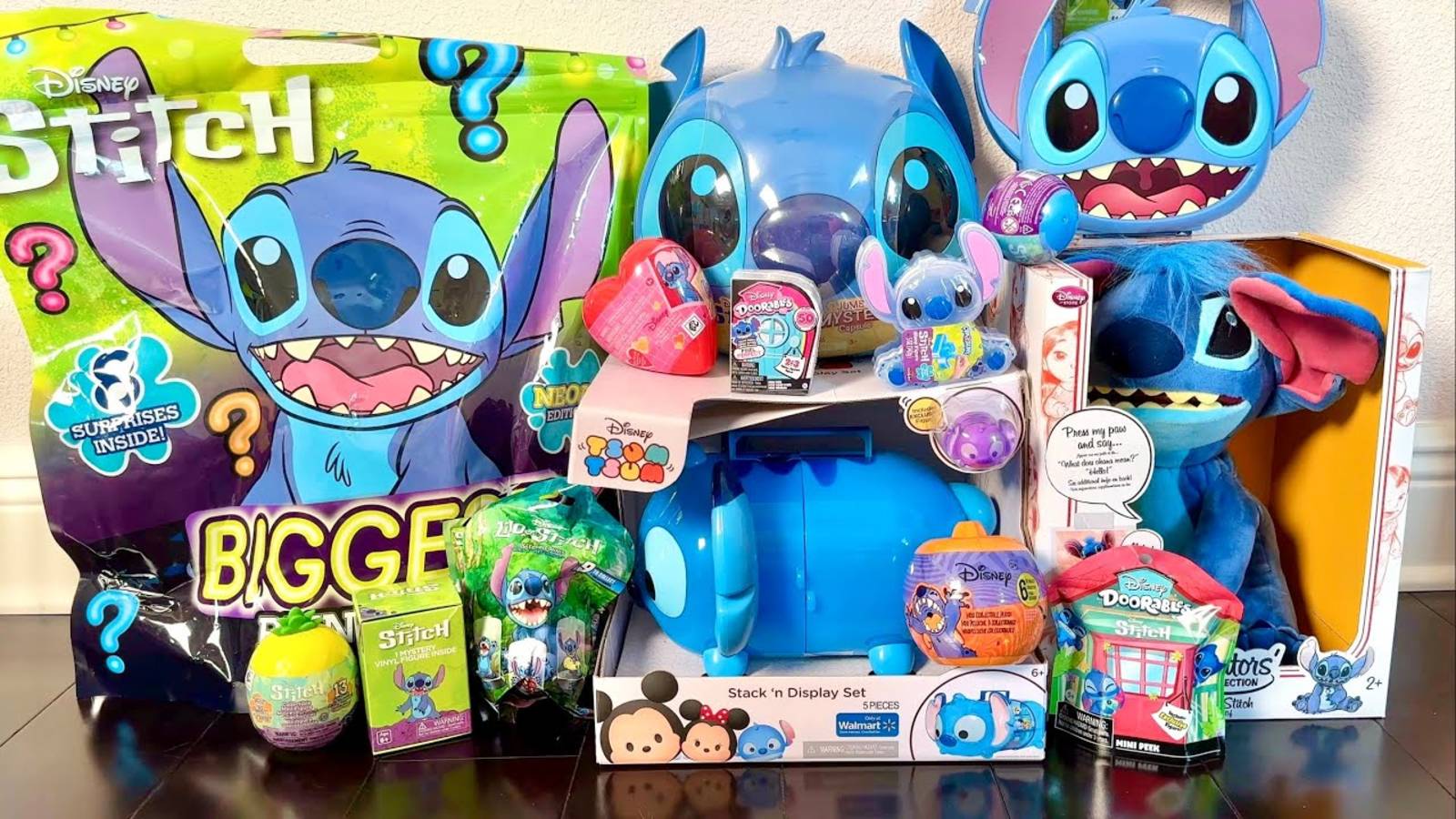 Stitch Plush Mystery Box Распаковывает приятную коллекцию игрушек ASMR
