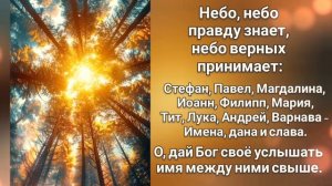 🎼 Верую, Господи, истинно верую; в Слово Святое Твоё ...