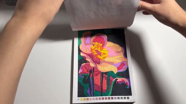 Законченная раскраска по номерам «50 волшебных раскра? смотреть онлайн