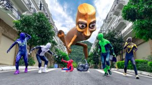 Тунг Тунг Тунг Сахур Гигант против команды Человека-паука