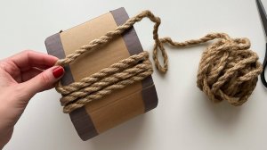 Корзинка из Джута и Картона