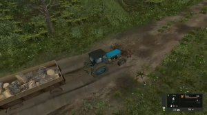 Привез бабушке дрова! Farming simulator 2017