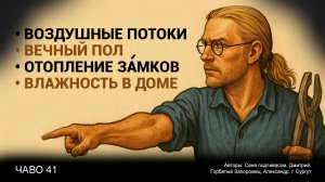Воздушные потоки | Вечный пол | Отопление замков | Влажность в доме | ЧаВо №41