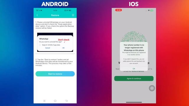 Как передать чаты WhatsApp с iPhone на Android? Без потери переда?