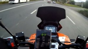 Разгон от 0 до 50 км/ч на скутере TRACER ADV