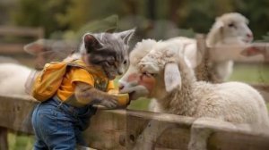 🐾Kittens at the Petting Zoo🐐🐓- Funny Cats Doing Human Things
