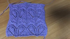 Новый красивый узор спицами для ваших изделий