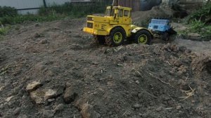 Трактор кировец трактор К 700 А газ 66 свалился с моста