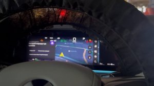 Denza N9 Навииатор на приборной панели.