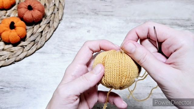 ТЫКВА СПИЦАМИ из носочной пряжи/  МК