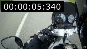 HONDA BROS 650 K.   Разгон до 100 км/ч.