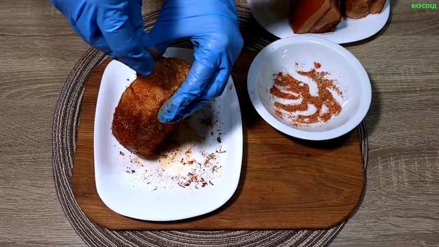 Свиная грудинка в шелухе с 4 видами специй. смотреть онлайн