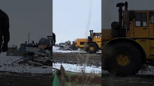 Запуск К-700  с двигателем 7511