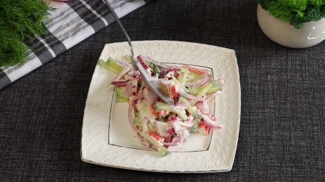 Всего ТРИ ингредиента!  Крабовый  Салат по- Новому! Два вкусных  свеженьких рецепта