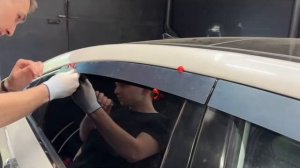 Видео установка 2Д дефлекторов / плоских ветровиков Hyundai Sonata LF / Хендай Соната 7 поколение