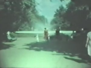 Город Киров 1970-е 80-е годы. Фонтан на Театральной площади. Детский парк.