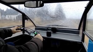Двухместный электро веломобиль: тест на сельских доро