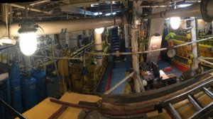 Советский танкер ВОЛГОНЕФТЬ 210 машинное отделение.