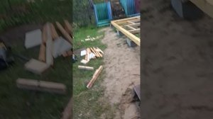 Пристройка к бытовке своими руками. 19.05.2025. День 2.