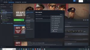 Гайд как поменять версию в hearts of iron 4 (steam)