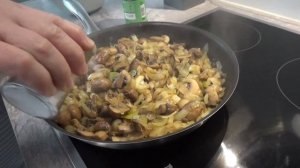 рис с грибами в сливках