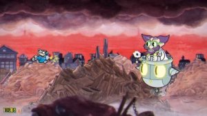 Прохождение босса робот доктора кашля в Cuphead на ранг S