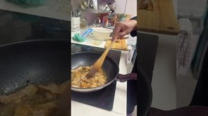 Картошка жареная с соленым салом от Сергея
