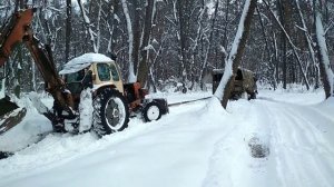 Газ 66 тянет трактор ЮМЗ настоящий 4x4 offroad, самый крутой