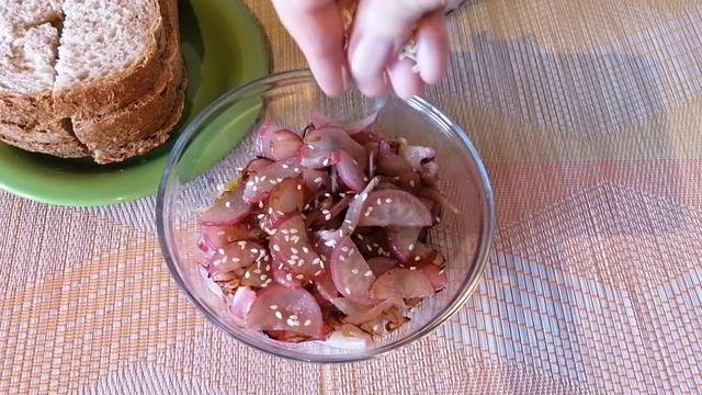 Жареный редис/Завтрак/Пересадка сингониумов