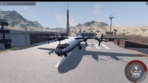 Как управлять АН-12 Antonov в  BeamNG.drive