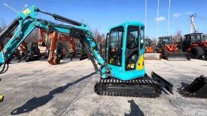 Мини экскаватор с роторным захватом и лебёдкой KUBOTA U-30-
