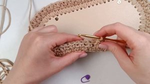 Сумка Торба крючком из полиэфирного шнура 🧶