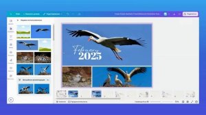 Как сделать перекидной календарь на 2025 год в Canva для пр